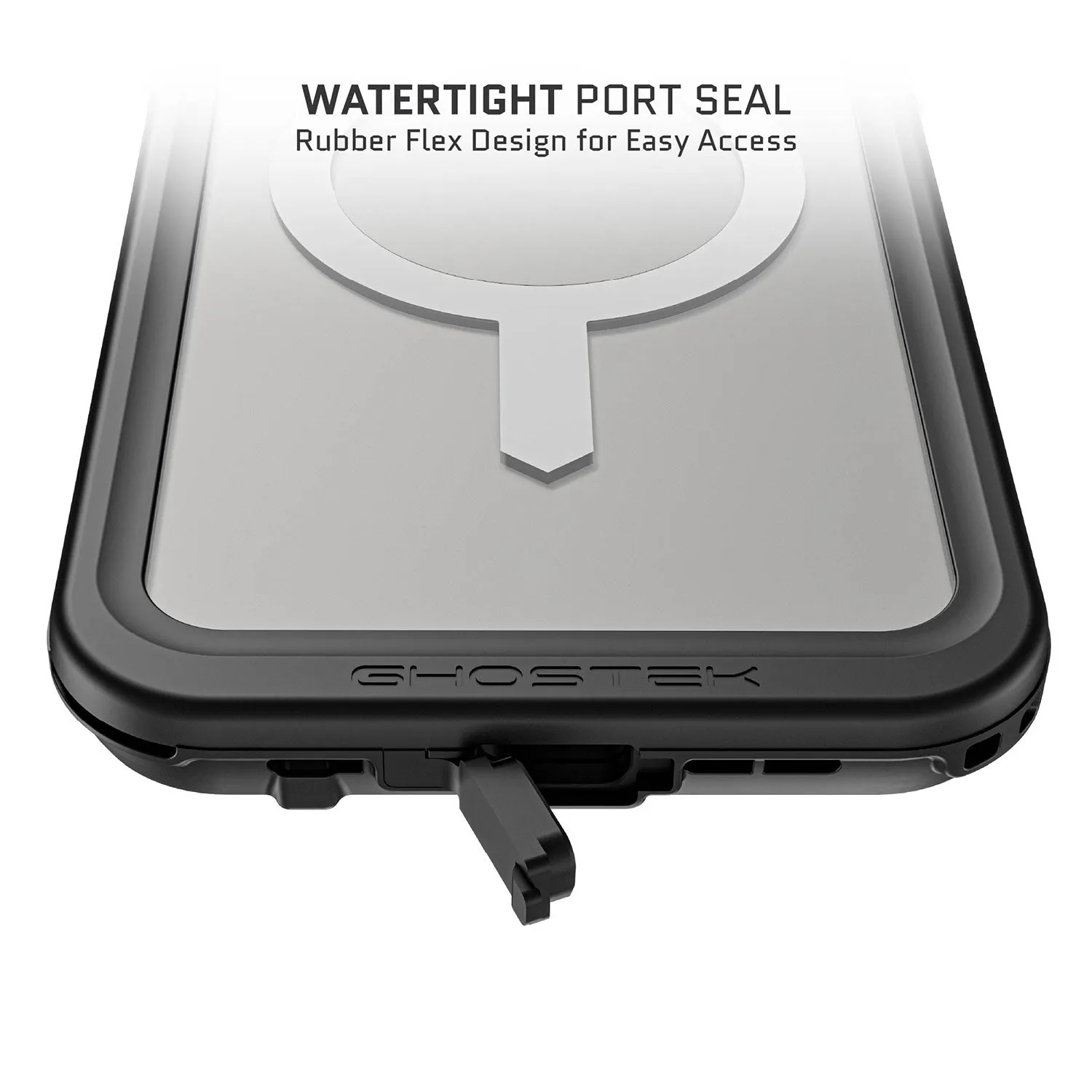 Ghostek iPhone 14 Pro Max Case Nautical Slim Waterproof w/ Magsafe Clear