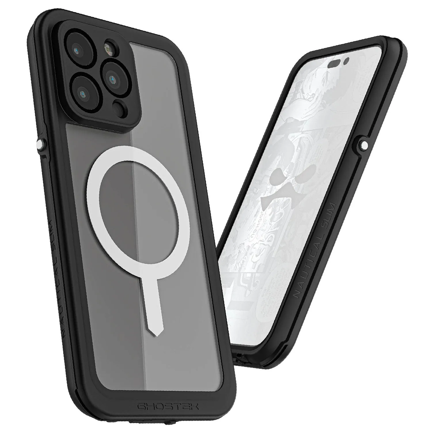 Ghostek iPhone 14 Pro Max Case Nautical Slim Waterproof w/ Magsafe Clear