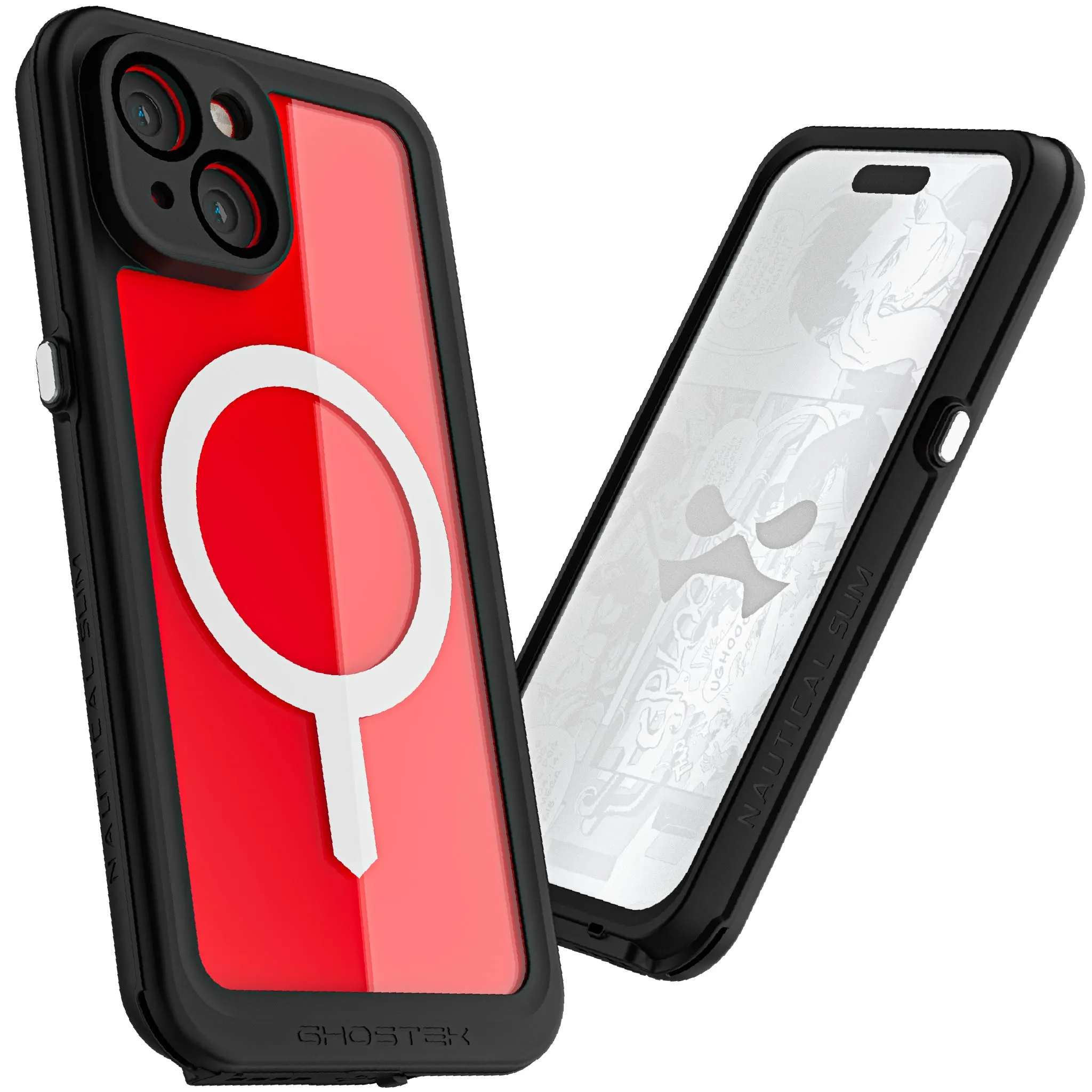 Ghostek iPhone 15 Case Nautical Slim Waterproof w/ Magsafe Clear