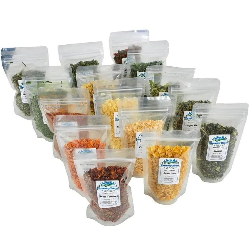 Harmony House Vegetable Sampler (15 Zip Pouches)