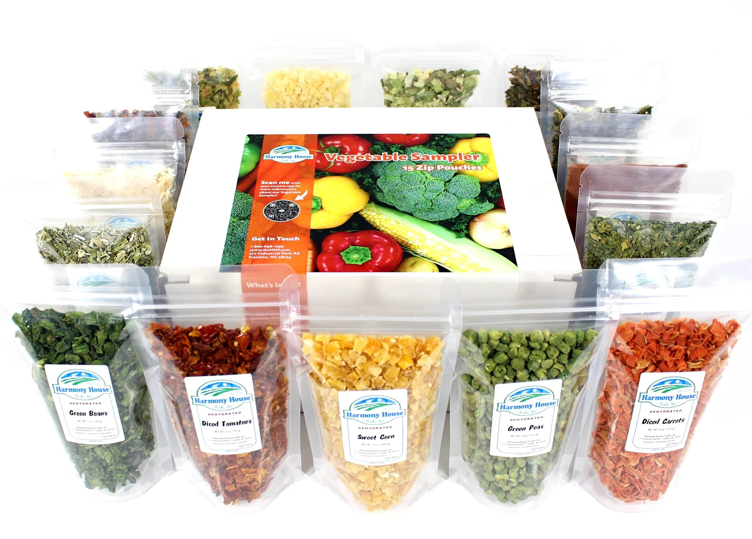 Harmony House Vegetable Sampler (15 Zip Pouches)