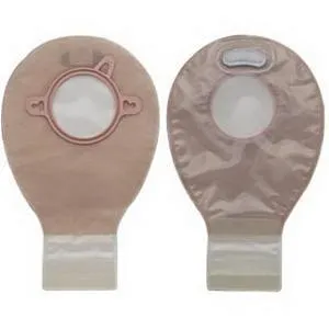 Hollister New Image Two-Piece Drainable Mini Pouch, 1-3/4" Flange, Filter, 7" L, Integrated Closure, Transparent