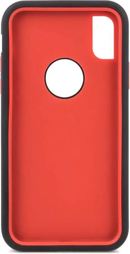 iPhone XS Defender Rugged Case - Black/Red
