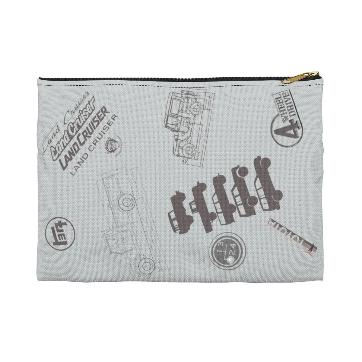 Land Cruiser Gray Accessory Pouch by Reefmonkey