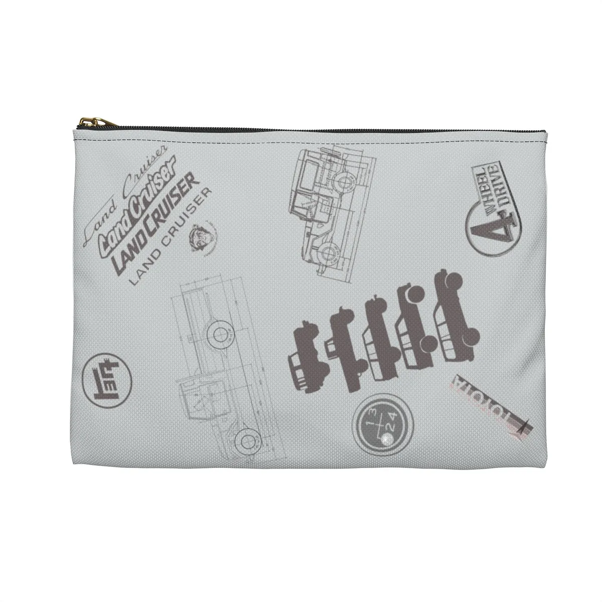 Land Cruiser Gray Accessory Pouch by Reefmonkey