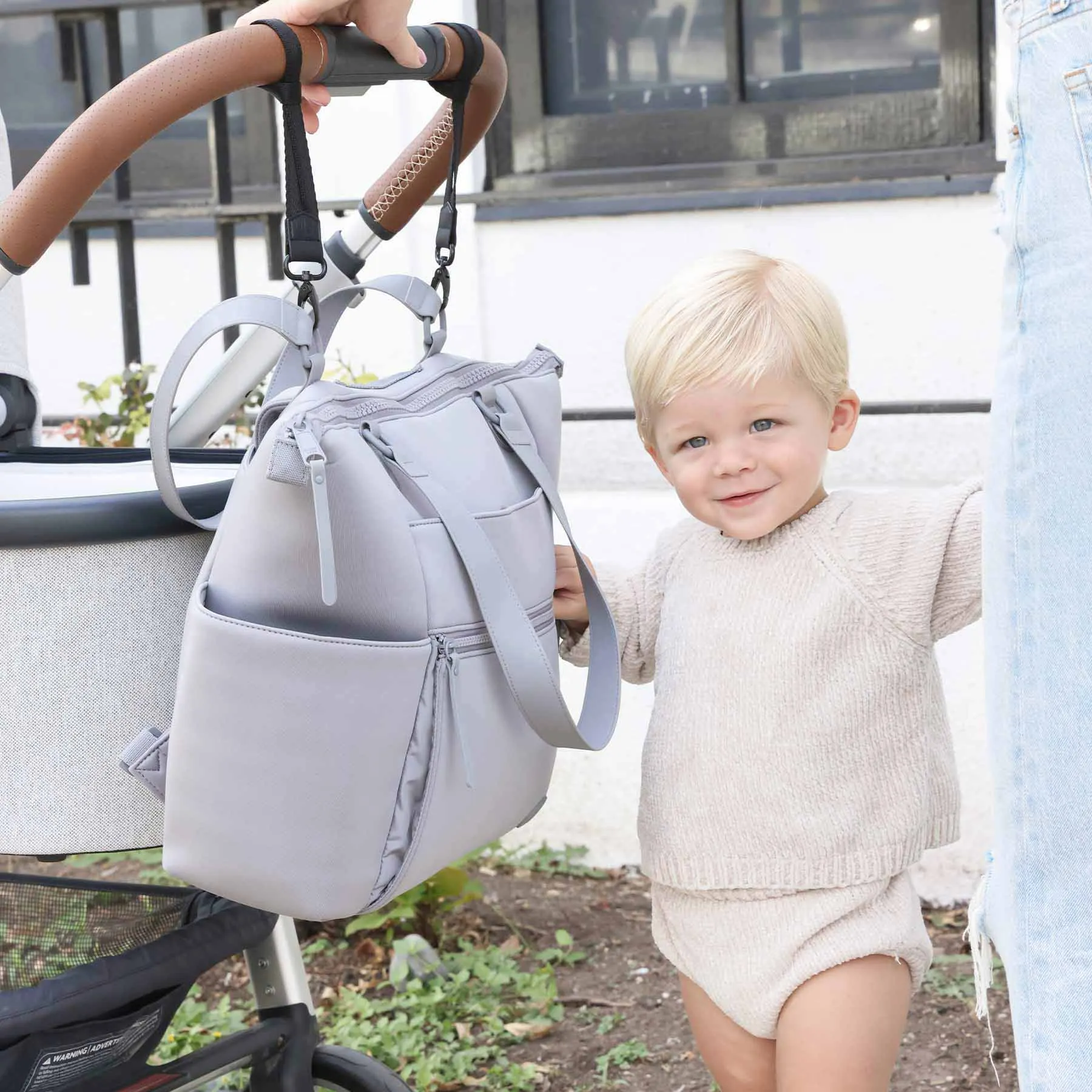 Lane Convertible Diaper Bag Tote | Sea