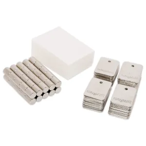 Magnart - Magnetic Art Hanging System | Economy 50 Pack | 50 Magnets and 50 Adhesive Tabs