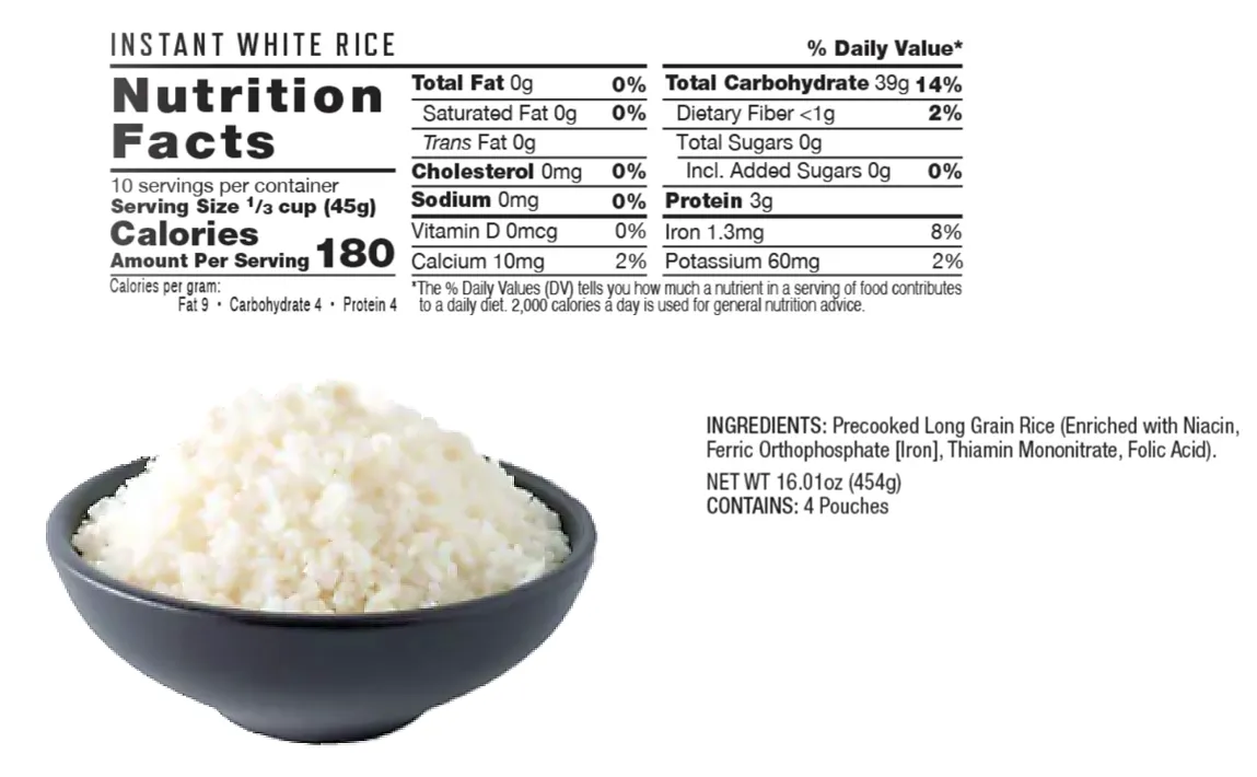 Meat & Rice Emergency Food Bucket