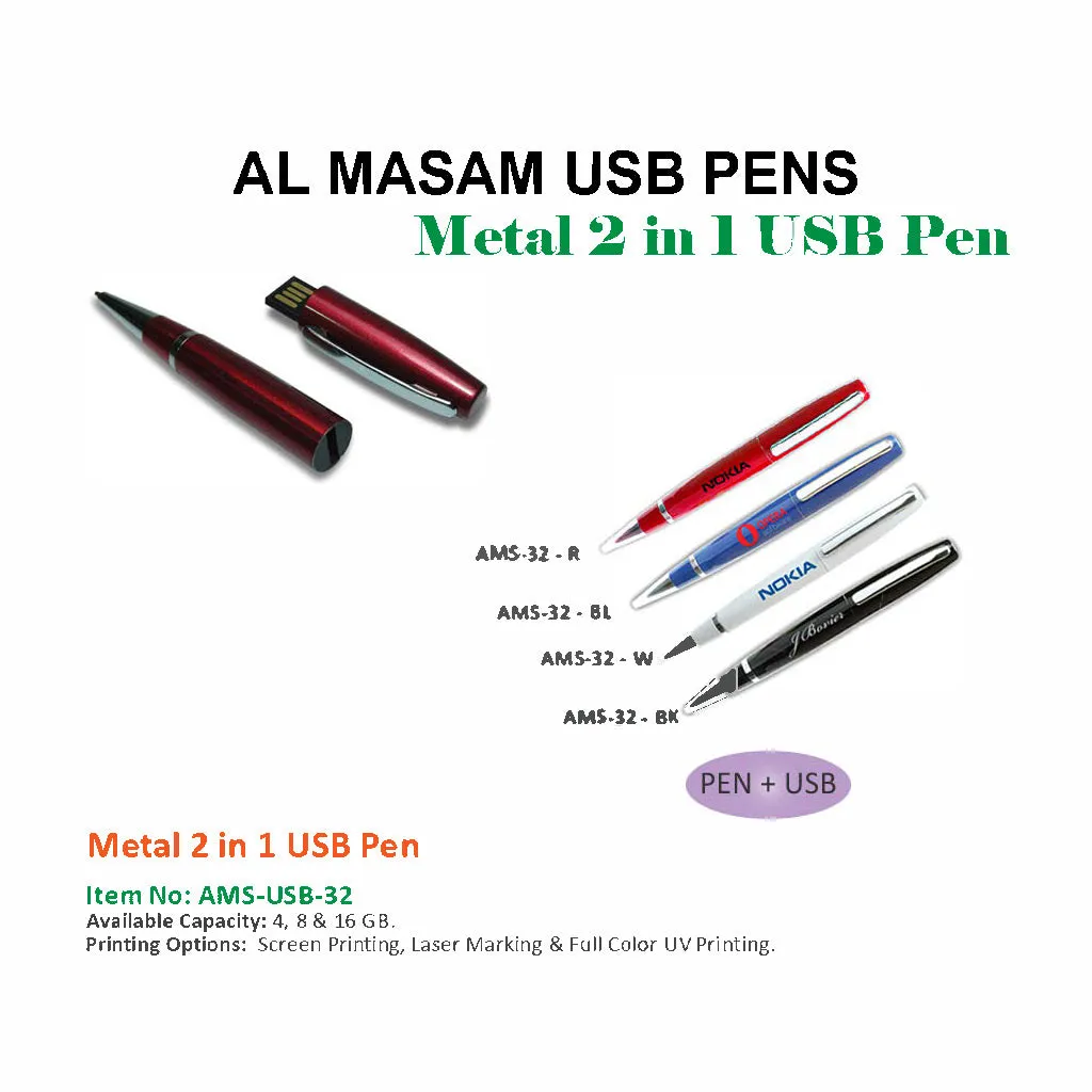 Metal 2 in 1 USB Pen