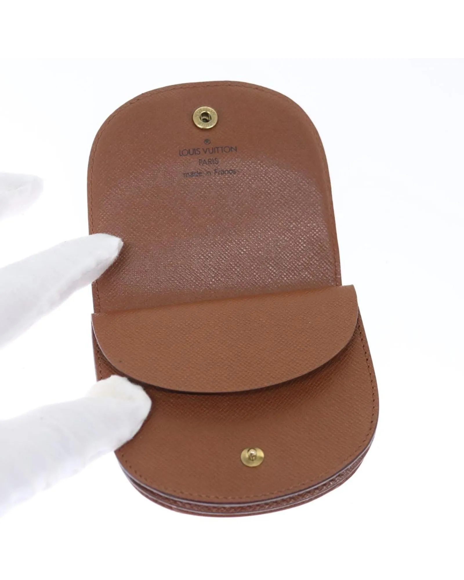 Monogram Canvas Coin Purse with Clasp Button - France