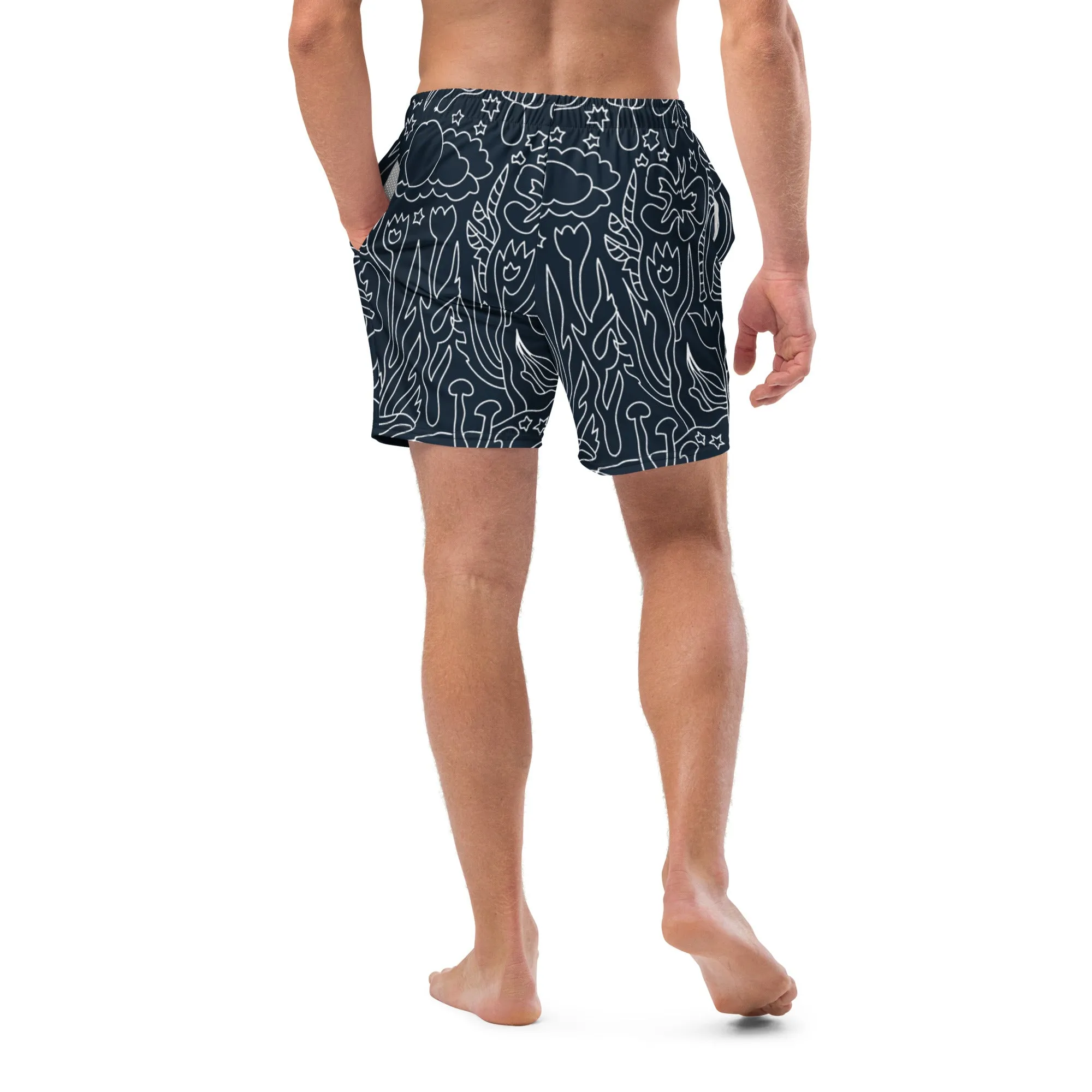 Mushrooms Men's swim trunks