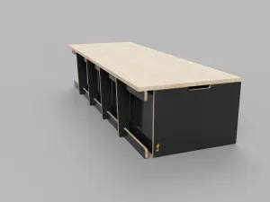 Night Rider - Hyundai iLoad Van Fitout w/ Single Drawer   Extending Fingered Bed