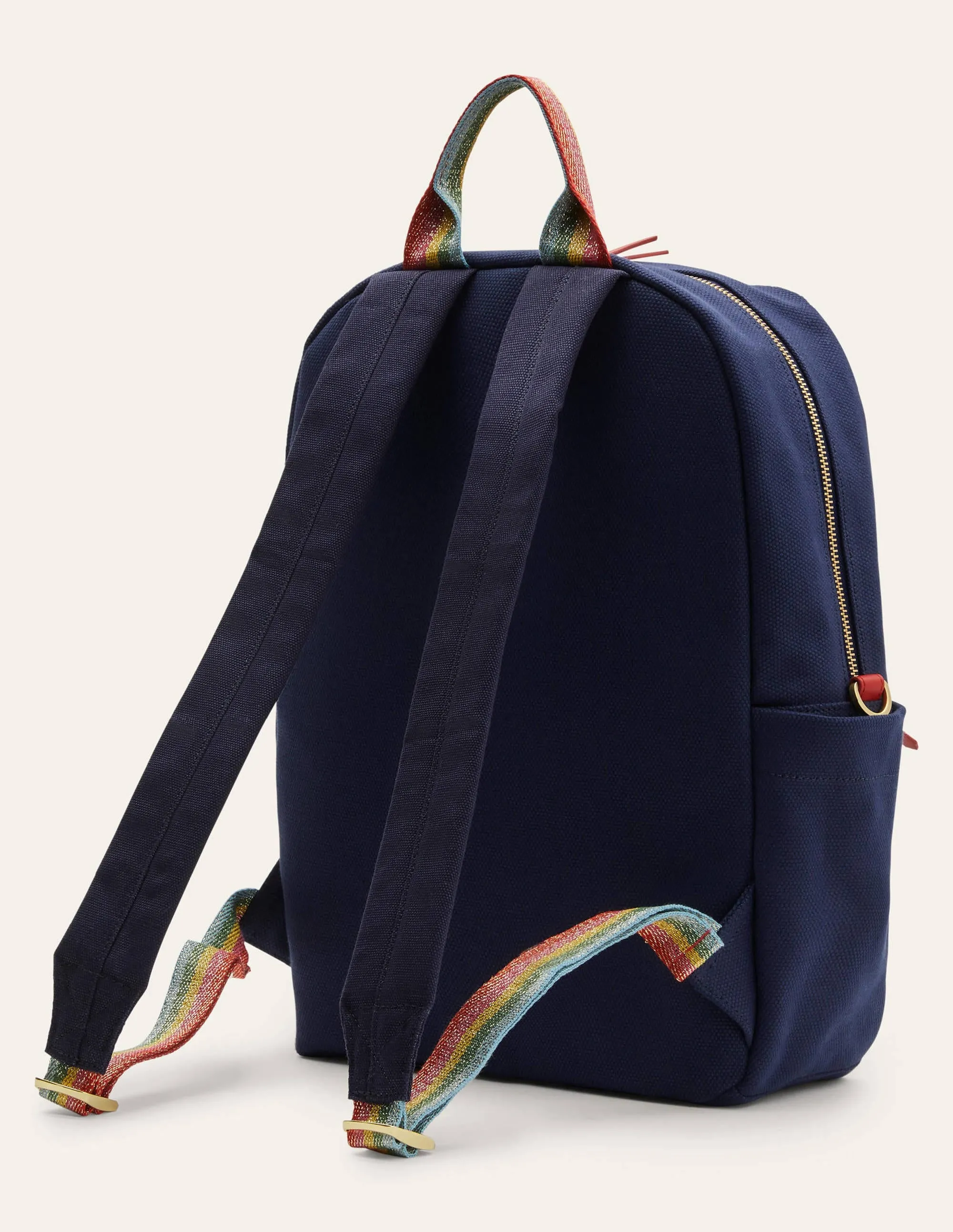Olivia Canvas Backpack-Navy