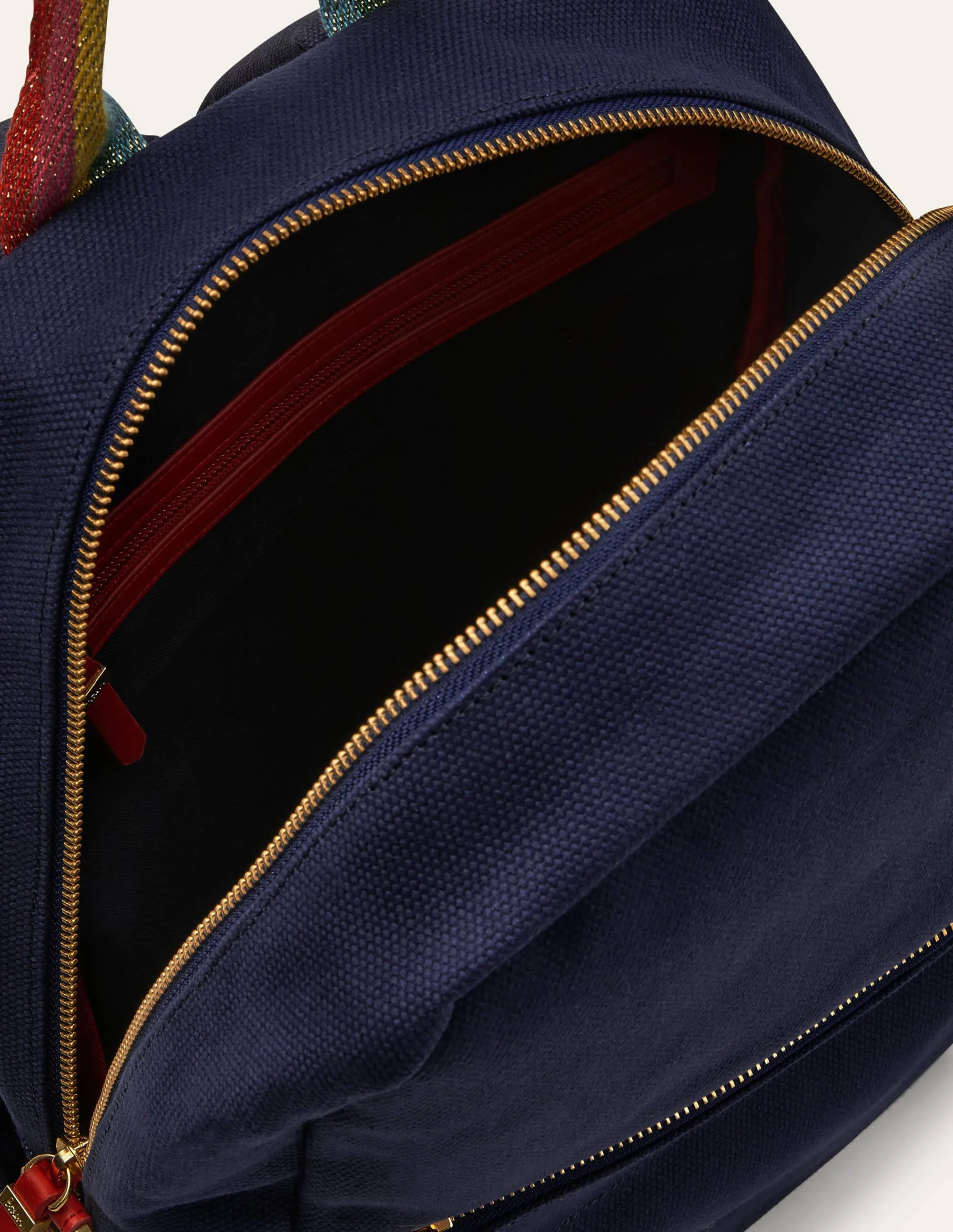 Olivia Canvas Backpack-Navy