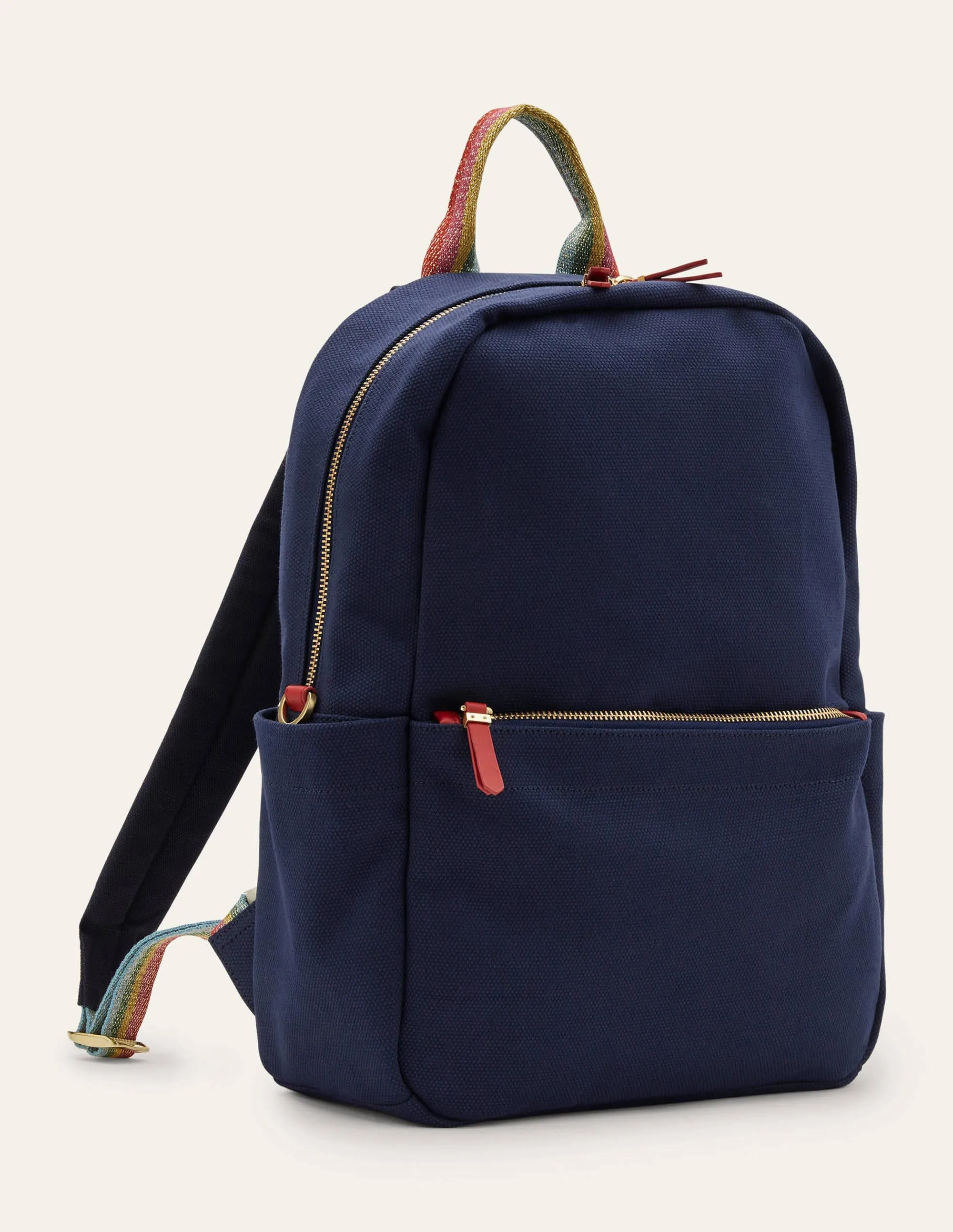 Olivia Canvas Backpack-Navy
