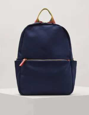 Olivia Canvas Backpack-Navy