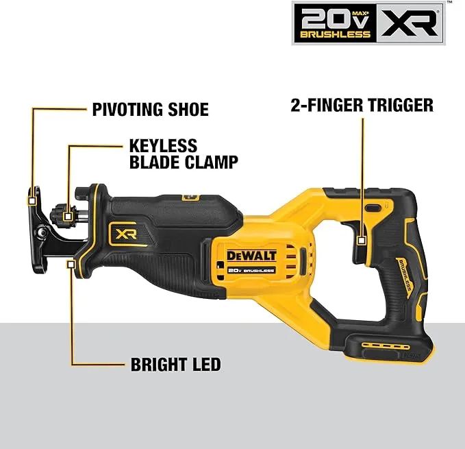Open Box - DEWALT 20-Volt MAX XR Cordless Brushless Reciprocating Saw (Tool-Only)