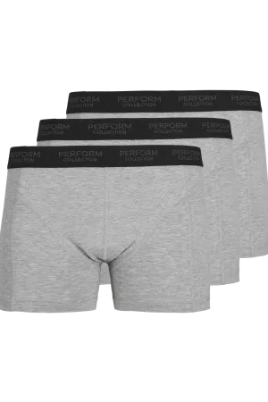 Performance Trunks 3-pack - Grey Melange