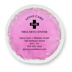 PERSONALIZED Reusable Cloth-Backed Hot/Cold Gel Pack, 6" Round - Violet