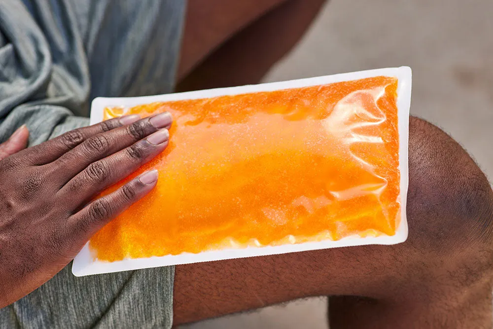 PERSONALIZED Reusable Cloth-Backed Hot/Cold Gel Pack, 6" x 10" - Orange