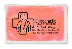 PERSONALIZED Reusable Cloth-Backed Hot/Cold Gel Pack, 6" x 10" - Pink
