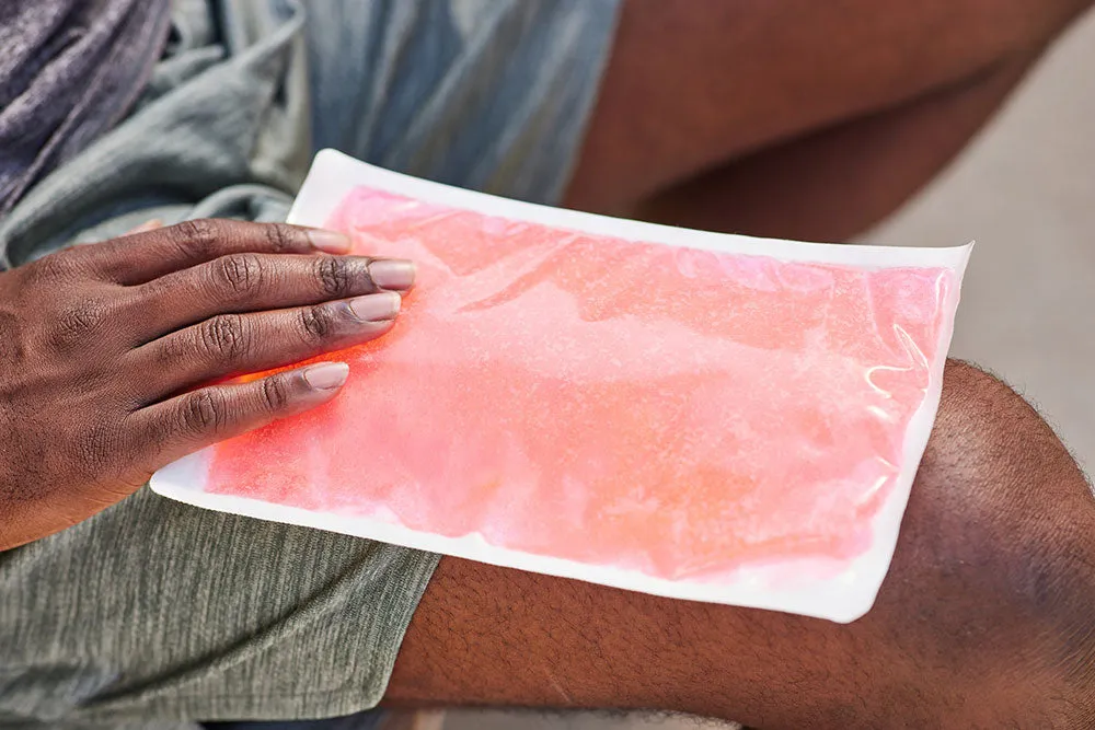 PERSONALIZED Reusable Cloth-Backed Hot/Cold Gel Pack, 6" x 10" - Pink