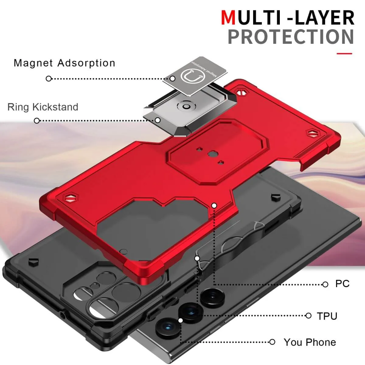 Pop Stand Series Samsung S22/S23 Ultra Magnetic Case with Stand