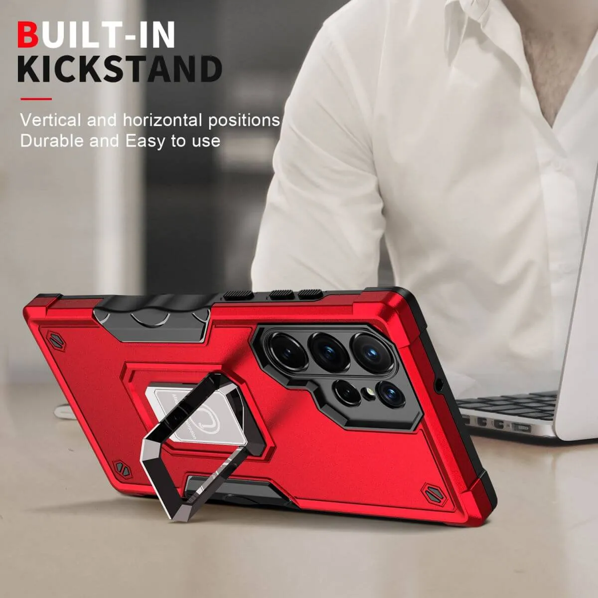 Pop Stand Series Samsung S22/S23 Ultra Magnetic Case with Stand