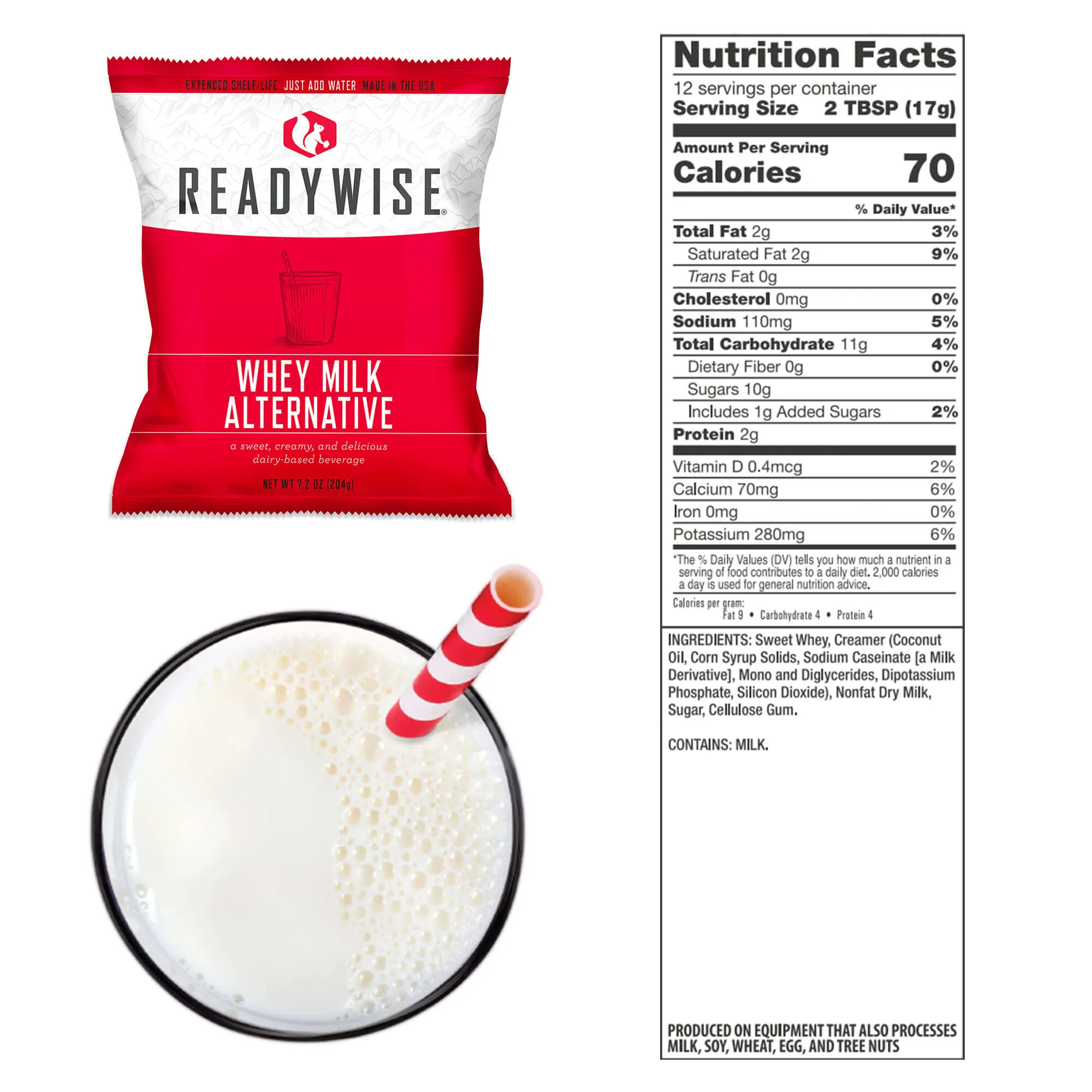 ReadyWise - 120 Serving Whey Milk Bucket - 6 Pack