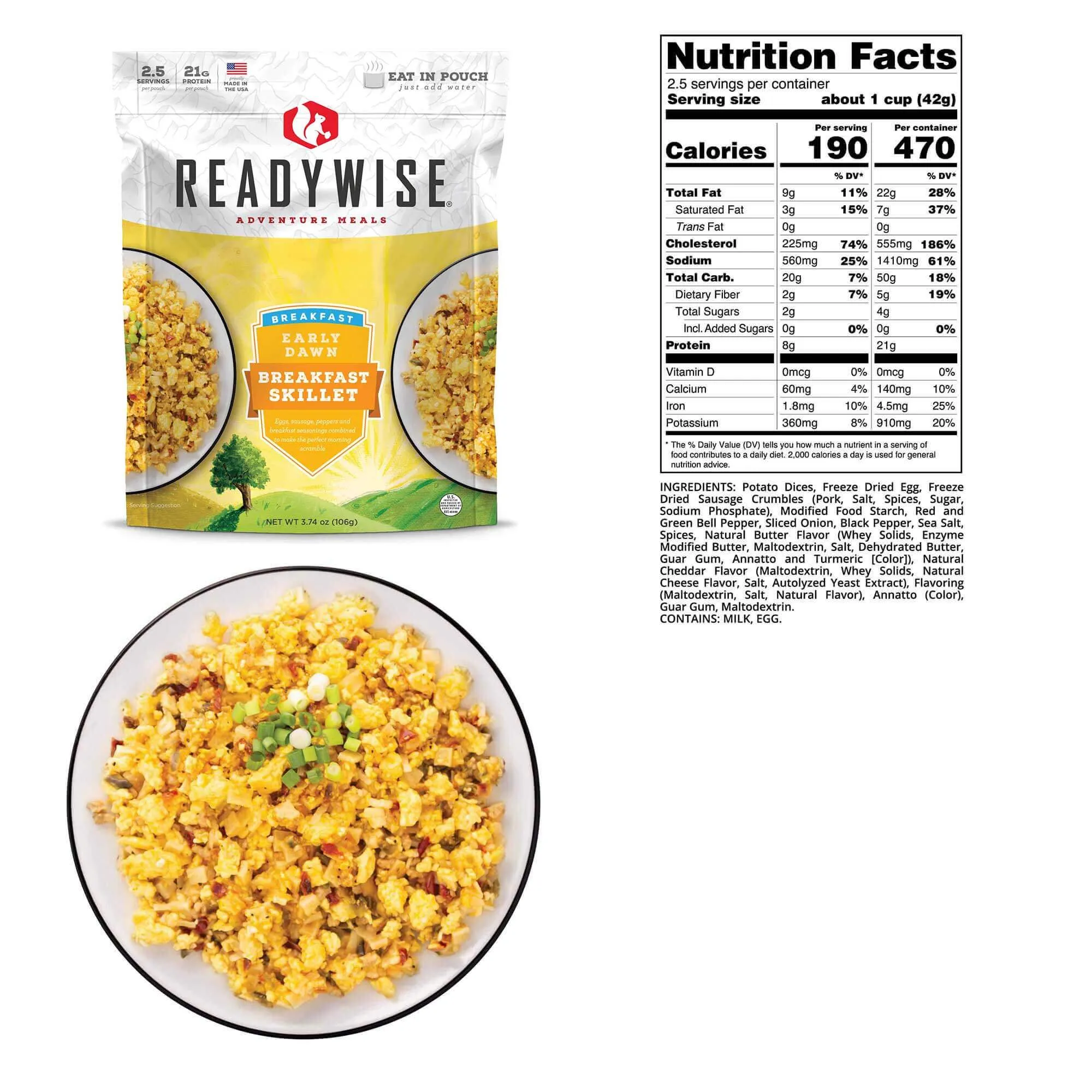 ReadyWise - Early Dawn Breakfast Skillet - 6 Pack