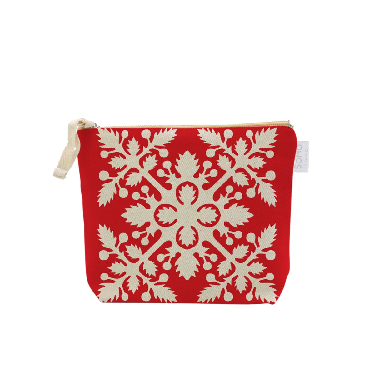 Red Quilt Cosmetic Bag, Small