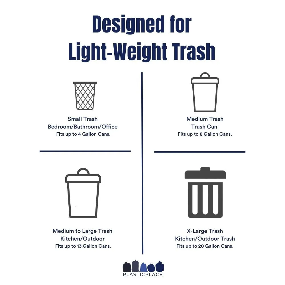 Sample of - 40-45 Gallon High Density Bags