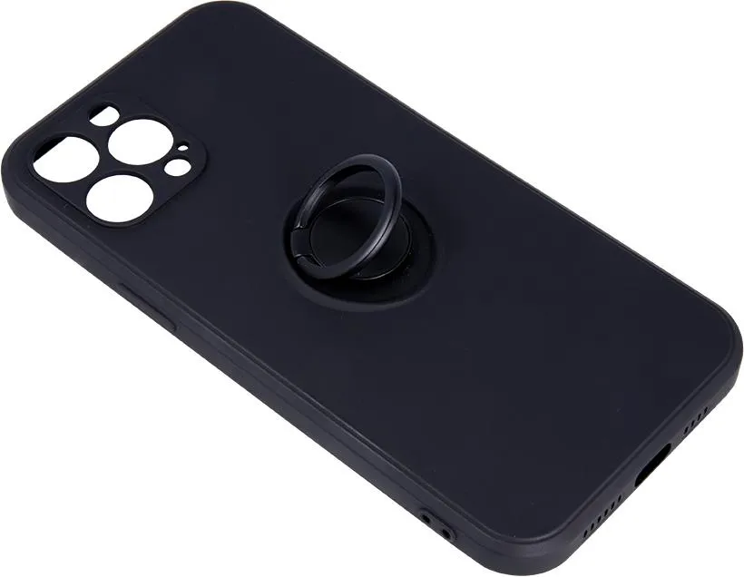 Samsung Galaxy A53 5G Finger Grip Protective Silicon Cover - Black