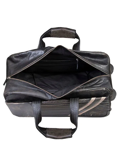 Scully Sanded calf wheeled travel bag