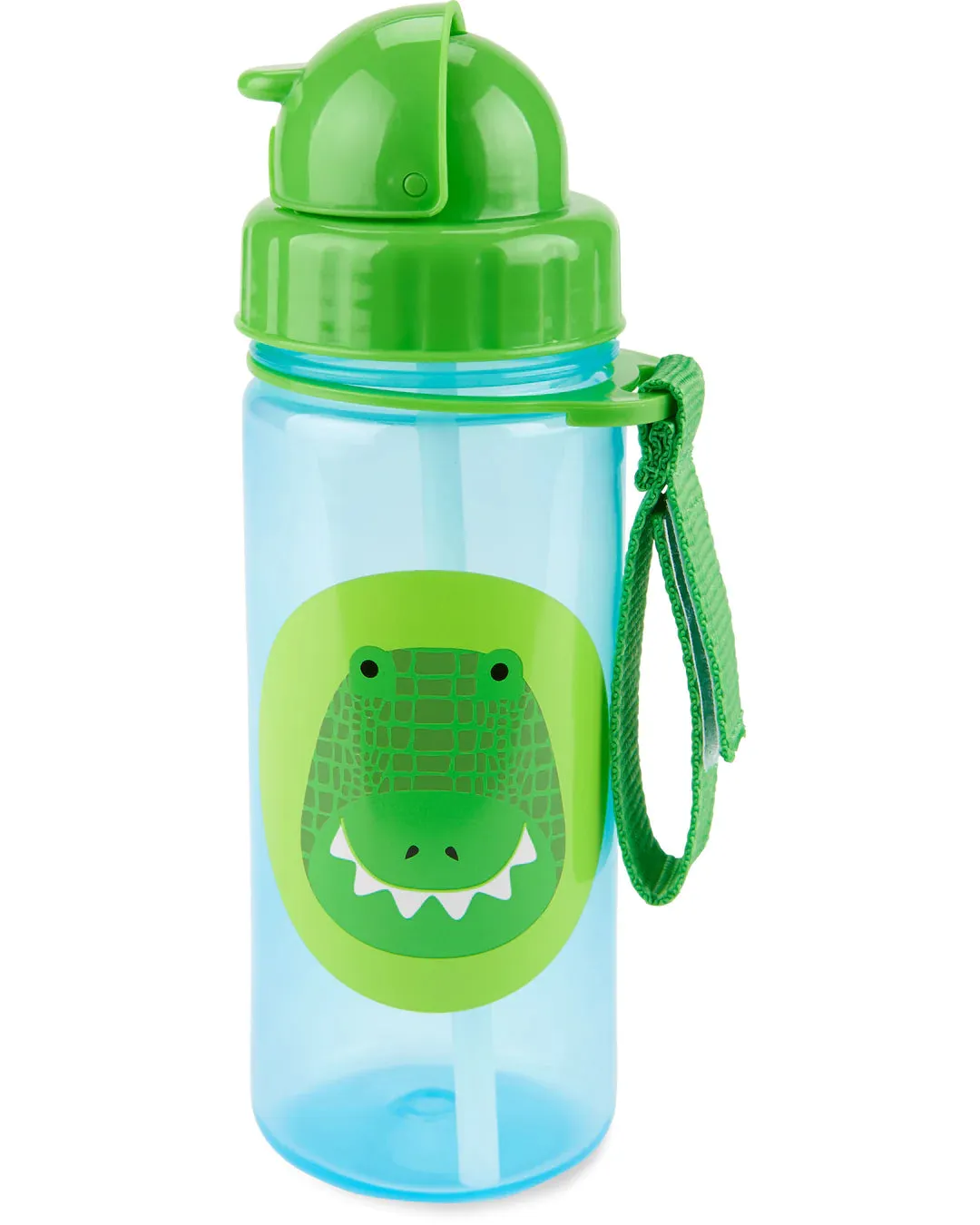 Skip Hop Drink Bottle with Straw - Crocodile