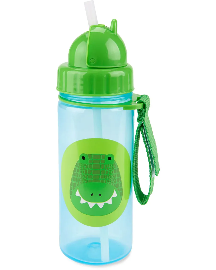 Skip Hop Drink Bottle with Straw - Crocodile