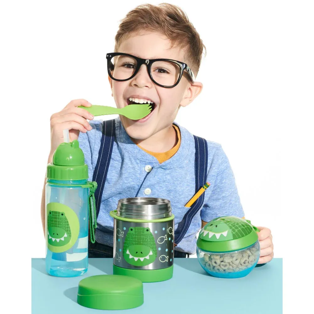 Skip Hop Drink Bottle with Straw - Crocodile