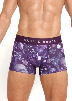 SKULL AND BONES DUTCH FLORAL PURPLE TRUNK
