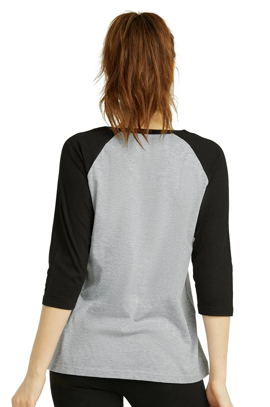 SOFRA LADIES BASEBALL TEE (LBT001_LT.H/BK)