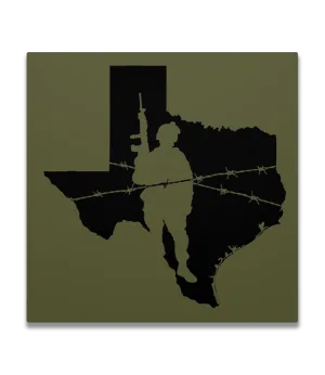 Texas Border Soldier Decal