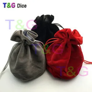 TOP Dice Jewelry Packing 6*5.5" Velvet Drawstring bags Pouches for gift