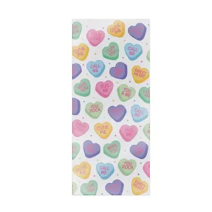 Valentine's Day Candy Heart Cello Bags (12 Packages)